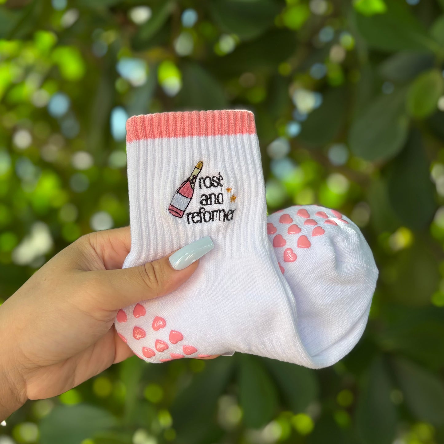 Rosé & Reformer Grip Sock
