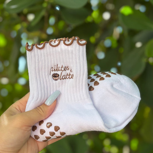 Pilates & Lattes Grip Sock